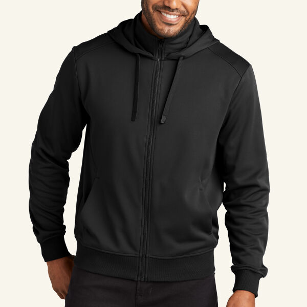 Smooth Fleece Hooded Jacket Thumbnail