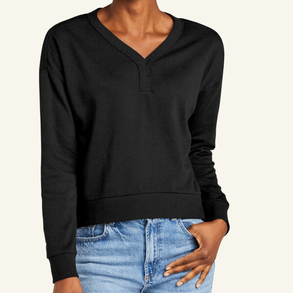 Women's Perfect Tri ® Fleece V Neck Sweatshirt Thumbnail