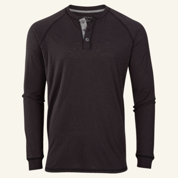 Unisex Henley Long Sleeve T-Shirt Thumbnail