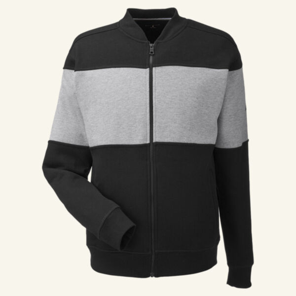 Unisex Anchor Fleece Colorblocked Bomber Jacket Thumbnail