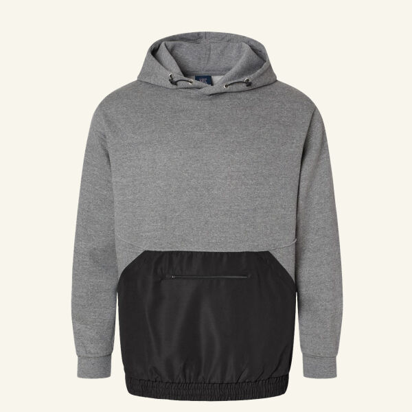 Unisex Mixed Media Hooded Sweatshirt Thumbnail