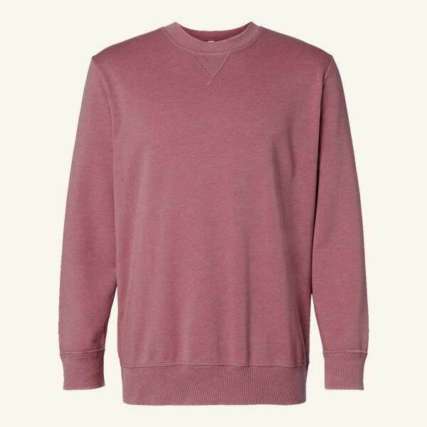 Unisex Vintage Wash Fleece Crewneck Sweatshirt Thumbnail