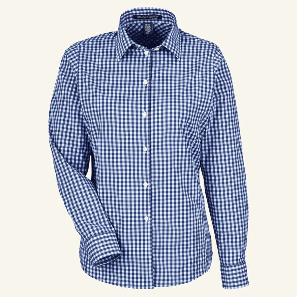 Women's CrownLux Performance® Gingham Dress Shirt Thumbnail
