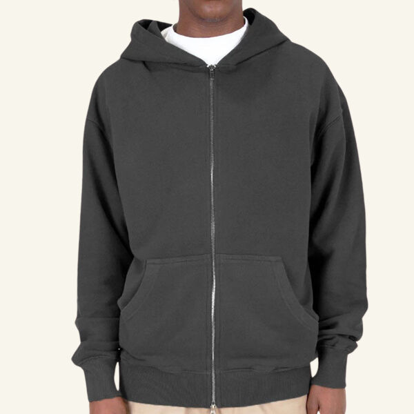 Unisex Max Heavy Fleece Garment-Dyed Double-Zip Hooded Sweatshirt Thumbnail