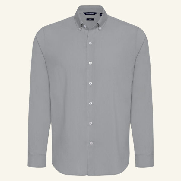 Cutter & Buck Skyline End on End Recycled Long Sleeve Mens Big & Tall Dress Shirt Thumbnail