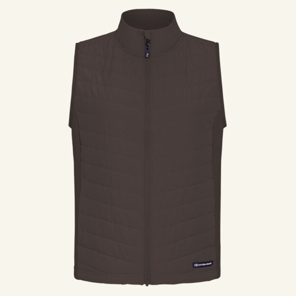 Cutter & Buck Woodland Epic Versatility Recycled Insulated Hybrid Fleece Womens Full Zip Vest Thumbnail