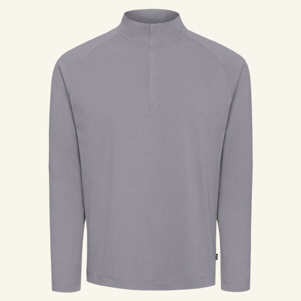 Cutter & Buck Virtue Recycled Heathered Featherlight Pique Mens Quarter-Zip Pullover Thumbnail