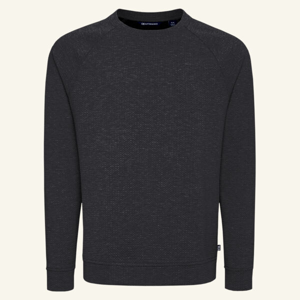 Cutter & Buck Drift Epic Confidence Recycled Textured Knit Mens Crewneck Pullover Thumbnail