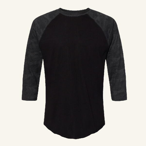 Unisex Baseball Fine Jersey Three-Quarter Sleeve Tee Thumbnail