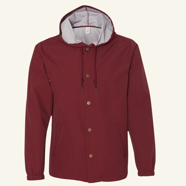Men's Water-Resistant Hooded Windbreaker Thumbnail