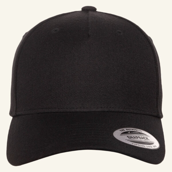 Premium Five-Panel Curved Bill Snapback Cap Thumbnail