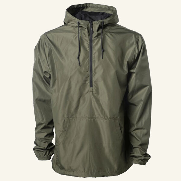 Unisex Lightweight Quarter-Zip Windbreaker Pullover Jacket Thumbnail