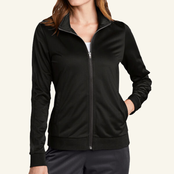 Women's Tricot Sleeve Stripe Track Jacket Thumbnail