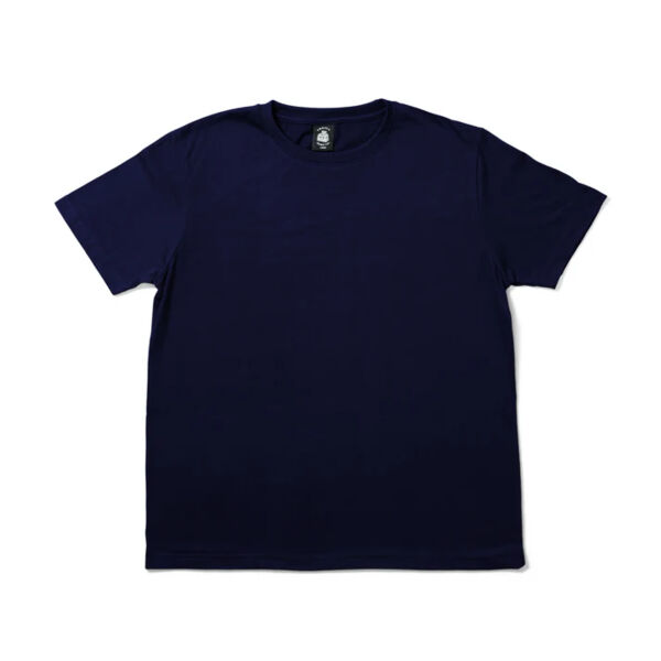 Relaxed Fit Hemp Tee Navy Blue M Thumbnail