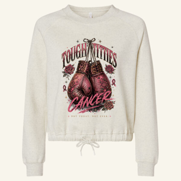 Tough Titties - Women's Relaxed 3-End Boxy Fleece Crewneck Sweatshirt Thumbnail