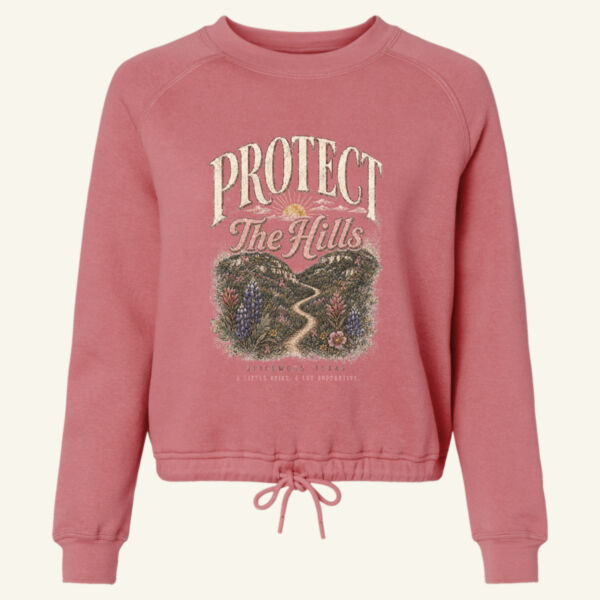 Protect The Hills - Women's Relaxed 3-End Boxy Fleece Crewneck Sweatshirt Thumbnail