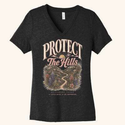 Protect The Hills - Women's Relaxed Heather CVC V Neck Tee Thumbnail