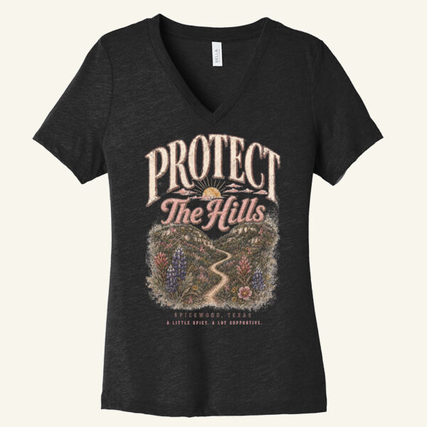 Protect The Hills - Women's Relaxed Heather CVC V Neck Tee Thumbnail