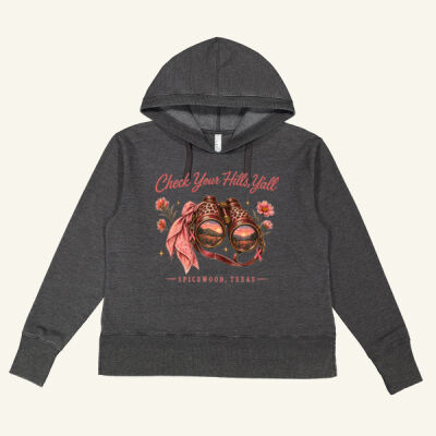 Check Your Hills - Women's Vintage Wash Hoodie Sweatshirt Thumbnail