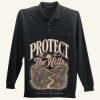 Long Sleeve Silk Touch Polo with Pocket Thumbnail